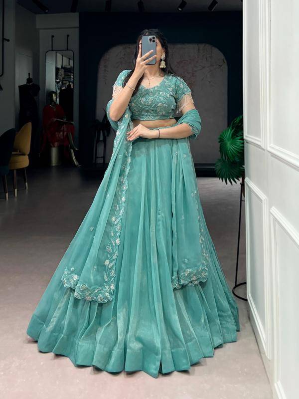 LNB 1444 SBL Gold Coin Lehenga choli wholesale market in Mumbai